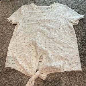 Madewell Tie Front Top